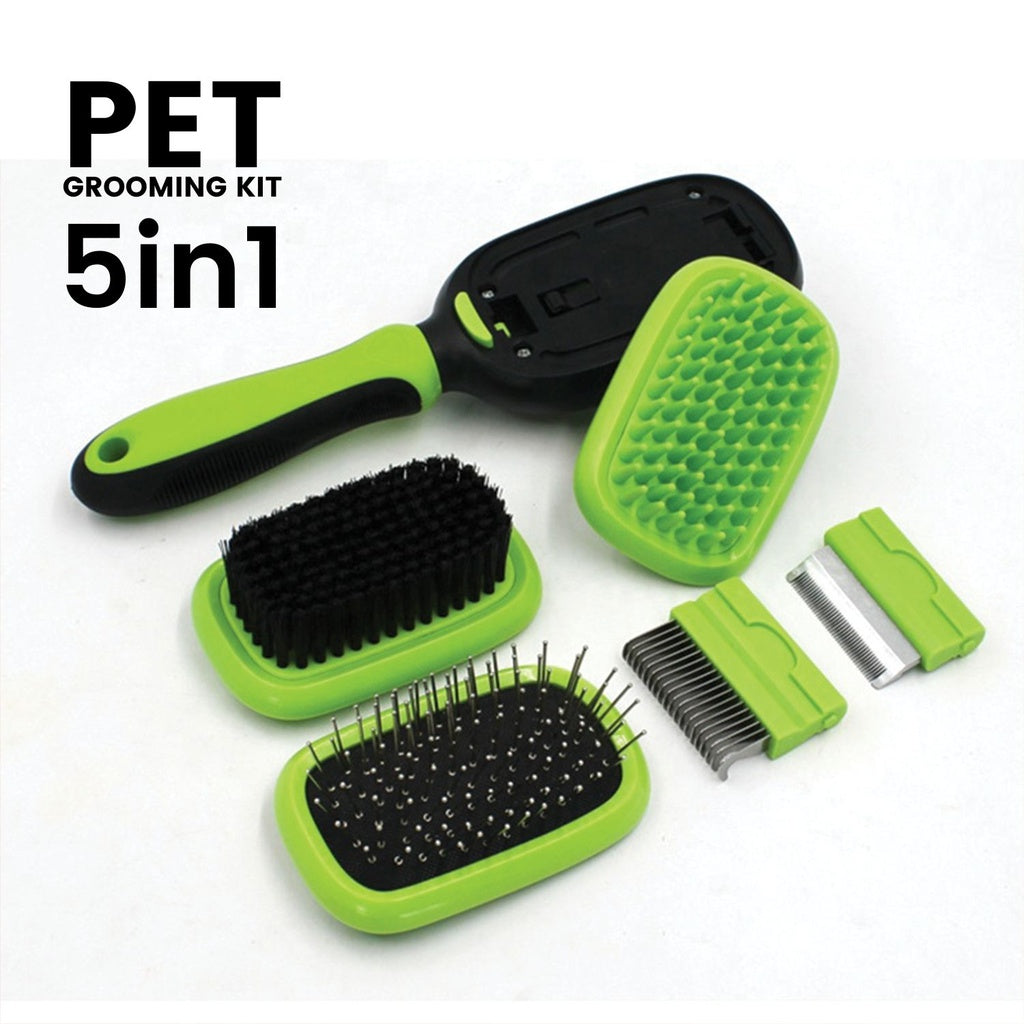 🌟 Floofi 5-in-1 Pet Grooming Set | Complete Care Kit for Your Furry Friend 🐾