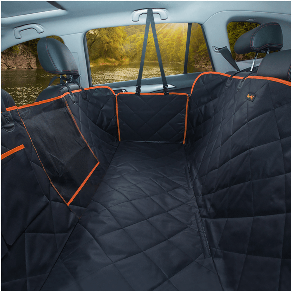 🐾 iBuddy Dog Seat Cover | Car Hammock with Mesh Window & Seat Belt Attachment