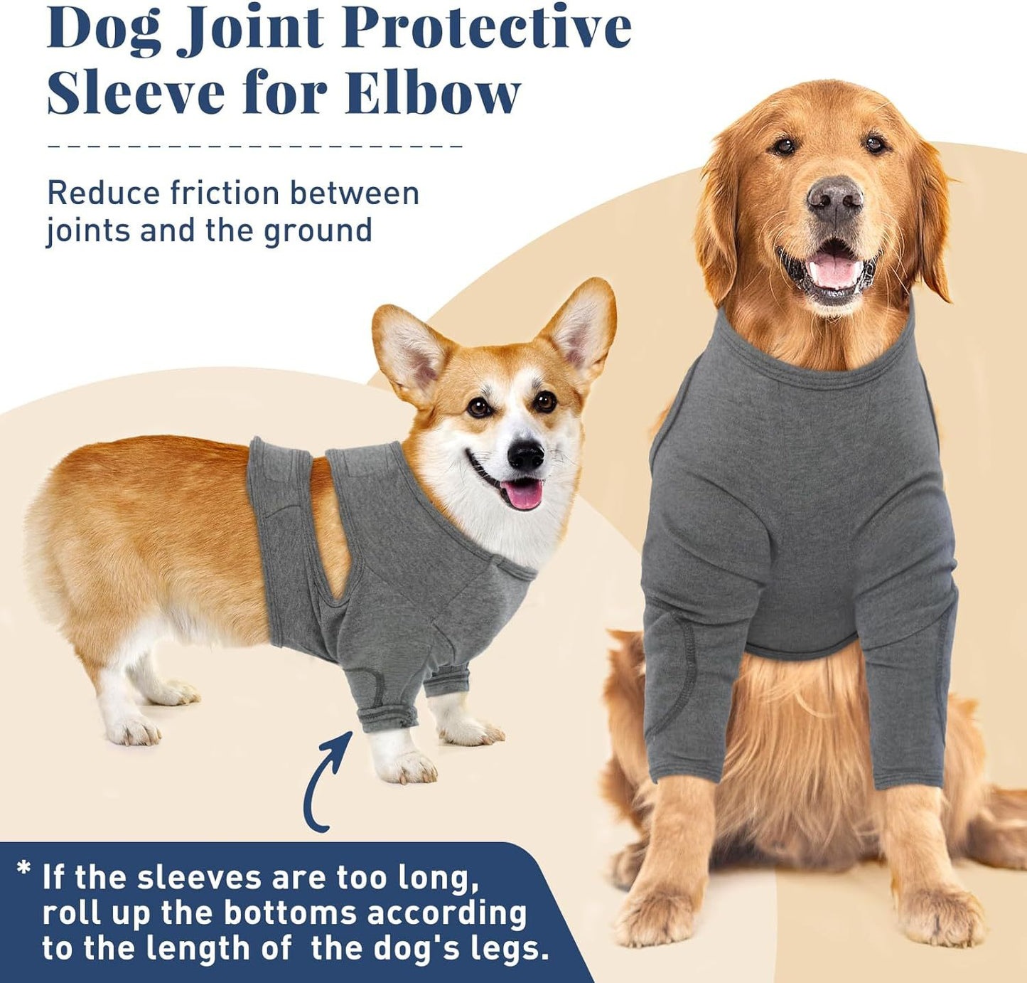 Elastic Dog Leg Guard – Post-Surgery Protection, Prevents Licking & Biting