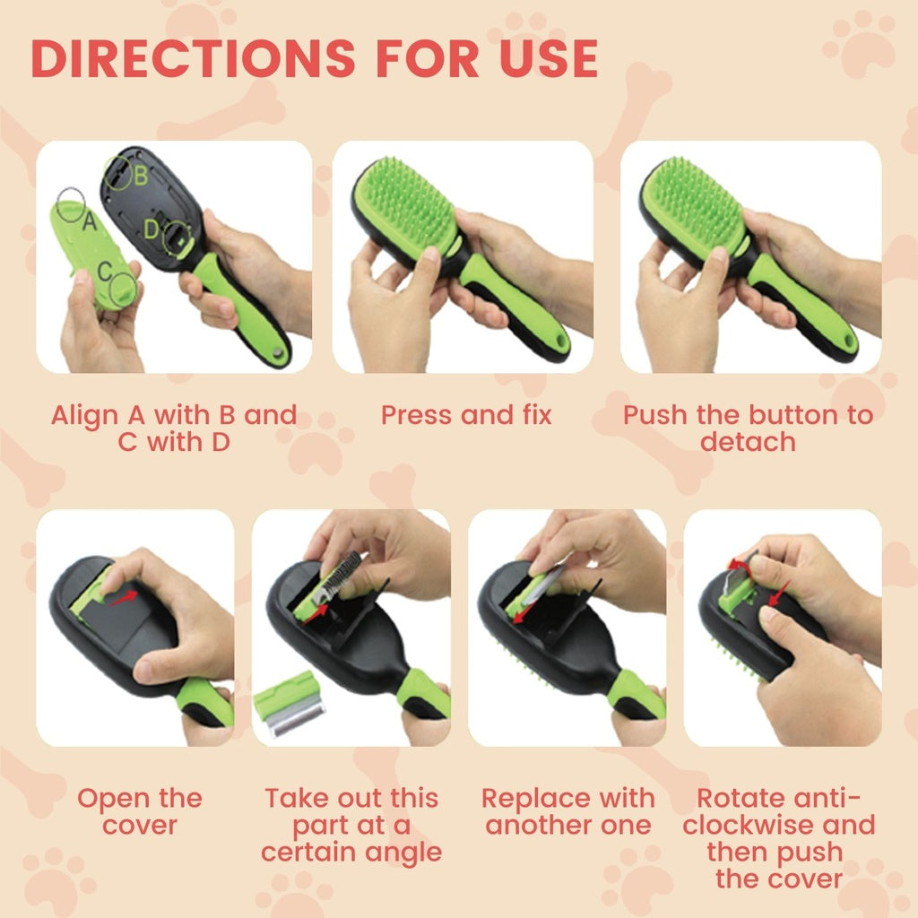 🌟 Floofi 5-in-1 Pet Grooming Set | Complete Care Kit for Your Furry Friend 🐾